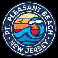 Point Pleasant Beach New Jersey Nj Vintage Nautical Waves De T-Shirt