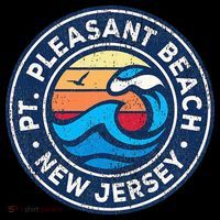 Point Pleasant Beach New Jersey Nj Vintage Nautical Waves De Tall T-Shirt