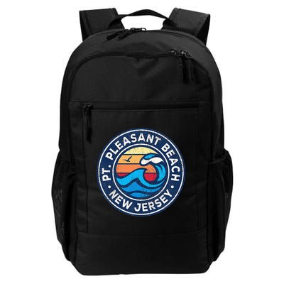 Point Pleasant Beach New Jersey Nj Vintage Nautical Waves De Backpack