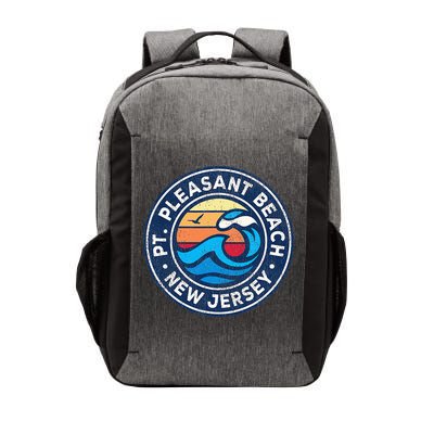 Point Pleasant Beach New Jersey Nj Vintage Nautical Waves De Vector Backpack