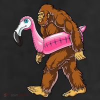 Pool Party Bigfoot Flamingo Wo Sasquatch Pink Float Adult Drive Performance Visor