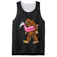 Pool Party Bigfoot Flamingo Wo Sasquatch Pink Float Mesh Reversible Basketball Jersey Tank