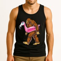 Pool Party Bigfoot Flamingo Wo Sasquatch Pink Float Tank Top