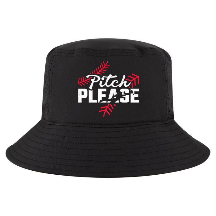 Pitch Please Baseball Cute Gift Cool Comfort Performance Bucket Hat