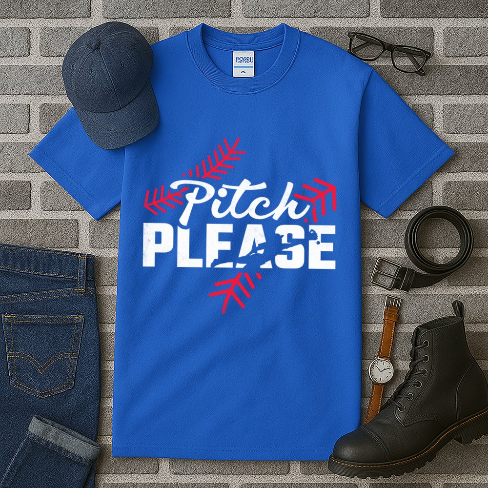 Pitch Please Baseball Cute Gift Tall T-Shirt