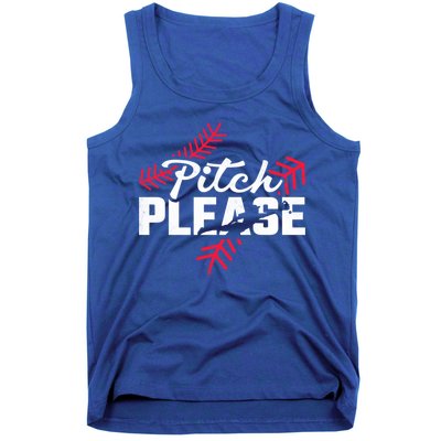 Pitch Please Baseball Cute Gift Tank Top