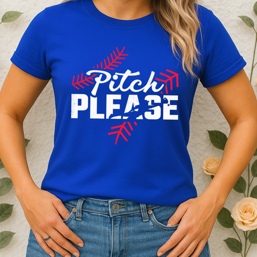 Pitch Please Baseball Cute Gift Womens T-Shirt