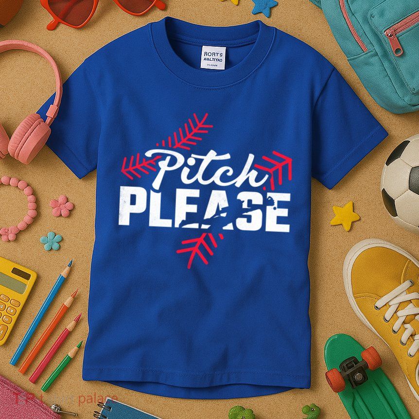 Pitch Please Baseball Cute Gift Kids T-Shirt