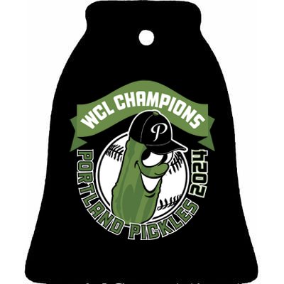 Portland Pickles Baseball 2024 Ceramic Bell Ornament