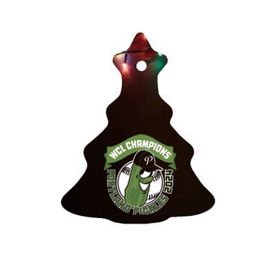 Portland Pickles Baseball 2024 Ceramic Tree Ornament