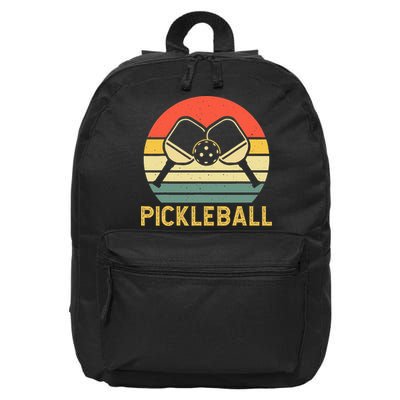 Pickleballer Pickle Baller Pickleball Player 16 in Basic Backpack