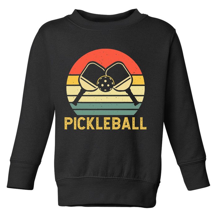 Pickleballer Pickle Baller Pickleball Player Toddler Sweatshirt