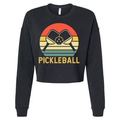 Pickleballer Pickle Baller Pickleball Player Cropped Pullover Crew