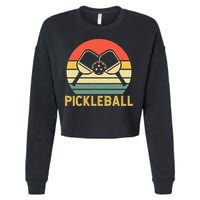 Pickleballer Pickle Baller Pickleball Player Cropped Pullover Crew