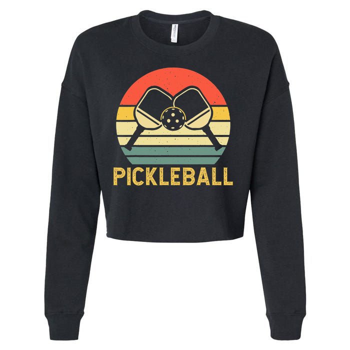 Pickleballer Pickle Baller Pickleball Player Cropped Pullover Crew