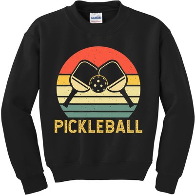 Pickleballer Pickle Baller Pickleball Player Kids Sweatshirt