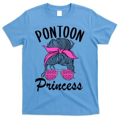 Pontoon Princess Boating Mom Lake Life Funny Pontooning Meaningful Gift T-Shirt
