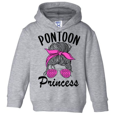 Pontoon Princess Boating Mom Lake Life Funny Pontooning Meaningful Gift Toddler Hoodie