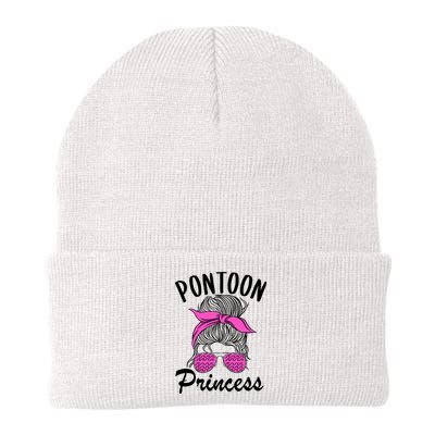 Pontoon Princess Boating Mom Lake Life Funny Pontooning Meaningful Gift Beanie