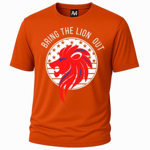 Patriot Party Bring The Lion Out American Conservative Maga Gift Cooling Performance Crew T-Shirt