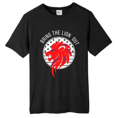 Patriot Party Bring The Lion Out American Conservative Maga Gift Tall Fusion ChromaSoft Performance T-Shirt