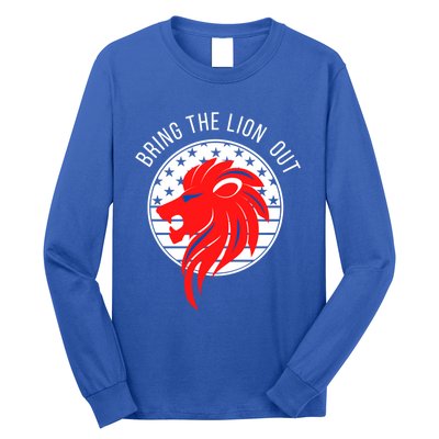 Patriot Party Bring The Lion Out American Conservative Maga Gift Long Sleeve Shirt