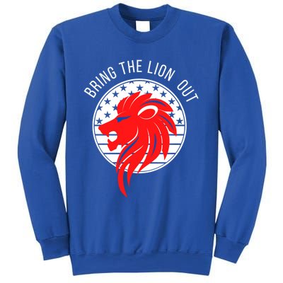 Patriot Party Bring The Lion Out American Conservative Maga Gift Sweatshirt