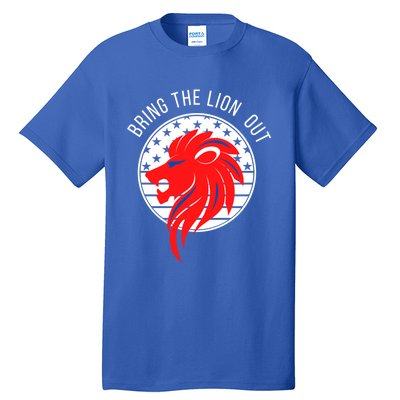 Patriot Party Bring The Lion Out American Conservative Maga Gift Tall T-Shirt