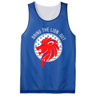 Patriot Party Bring The Lion Out American Conservative Maga Gift Mesh Reversible Basketball Jersey Tank