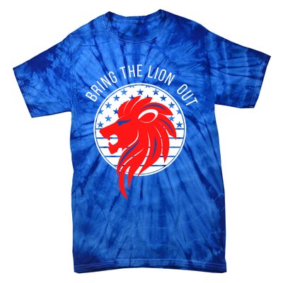 Patriot Party Bring The Lion Out American Conservative Maga Gift Tie-Dye T-Shirt