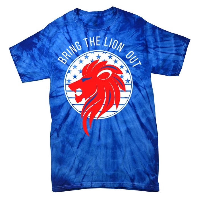 Patriot Party Bring The Lion Out American Conservative Maga Gift Tie-Dye T-Shirt