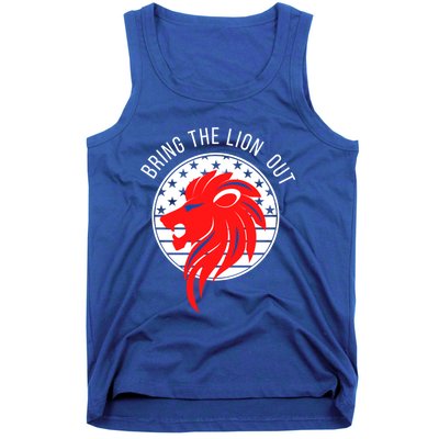 Patriot Party Bring The Lion Out American Conservative Maga Gift Tank Top