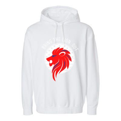 Patriot Party Bring The Lion Out American Conservative Maga Gift Garment-Dyed Fleece Hoodie