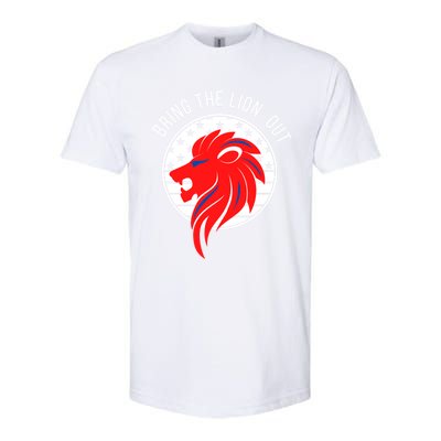 Patriot Party Bring The Lion Out American Conservative Maga Gift Softstyle CVC T-Shirt