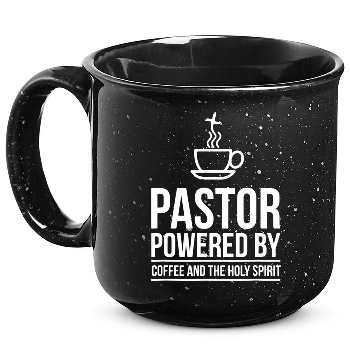 Pastor Powered By Coffe And The Holy Spirit 15oz Campfire Ceramic Mug