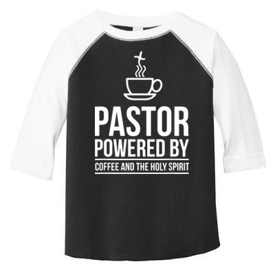 Pastor Powered By Coffe And The Holy Spirit Toddler Fine Jersey T-Shirt