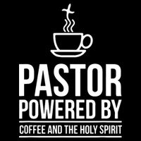 Pastor Powered By Coffe And The Holy Spirit Women's Crop Top Tee