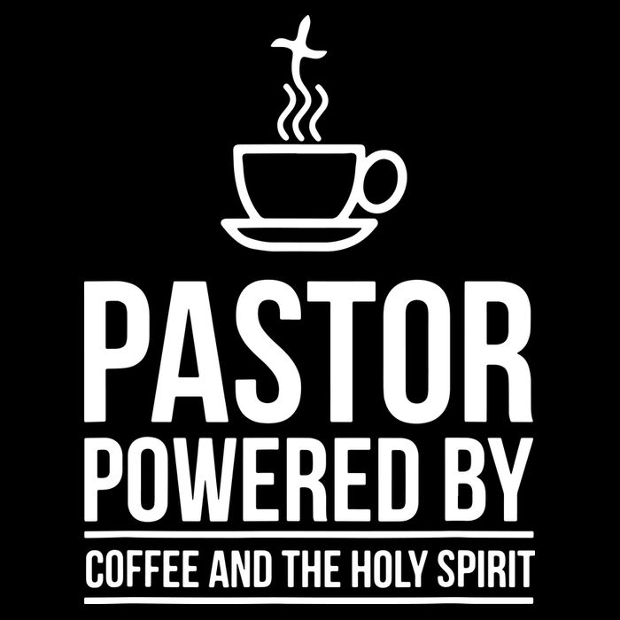 Pastor Powered By Coffe And The Holy Spirit Women's Crop Top Tee