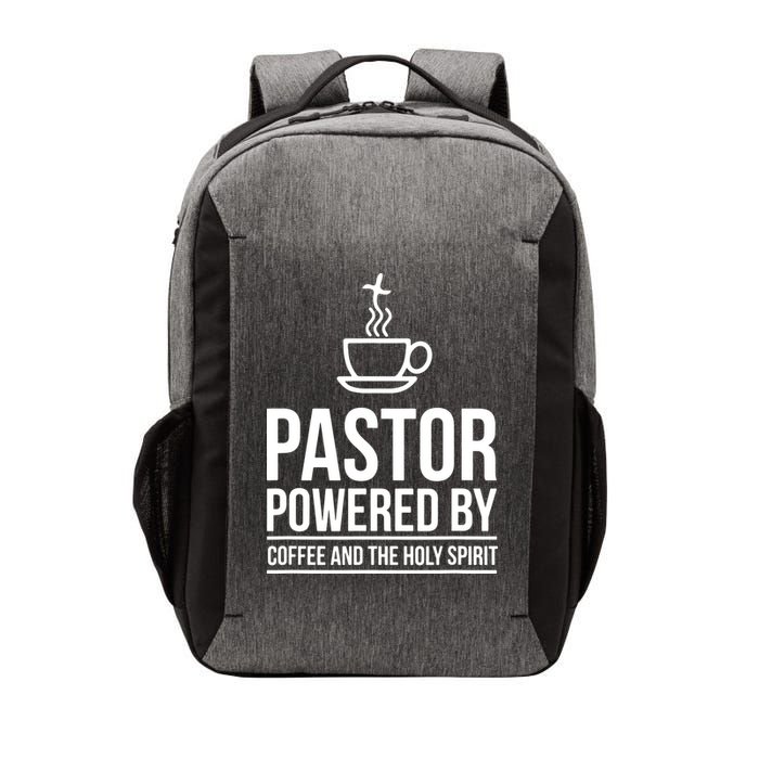 Pastor Powered By Coffe And The Holy Spirit Vector Backpack