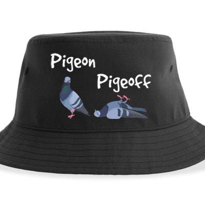 Pigeon Pigeoff Bird Birdwatcher Birdwatching Pigeon Racing Sustainable Bucket Hat