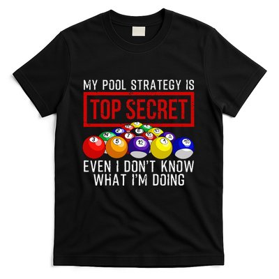 Pool Player Billiards Gift Game Play T-Shirt