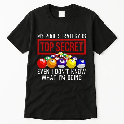 Pool Player Billiards Gift Game Play Tall T-Shirt