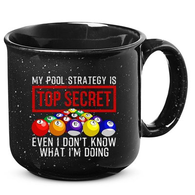 Pool Player Billiards Gift Game Play 15oz Campfire Ceramic Mug