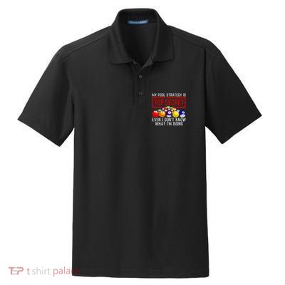 Pool Player Billiards Gift Game Play Dry Zone Grid Polo