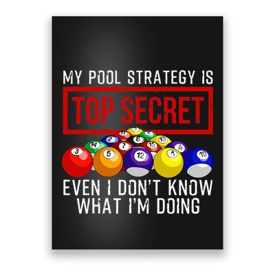 Pool Player Billiards Gift Game Play Poster