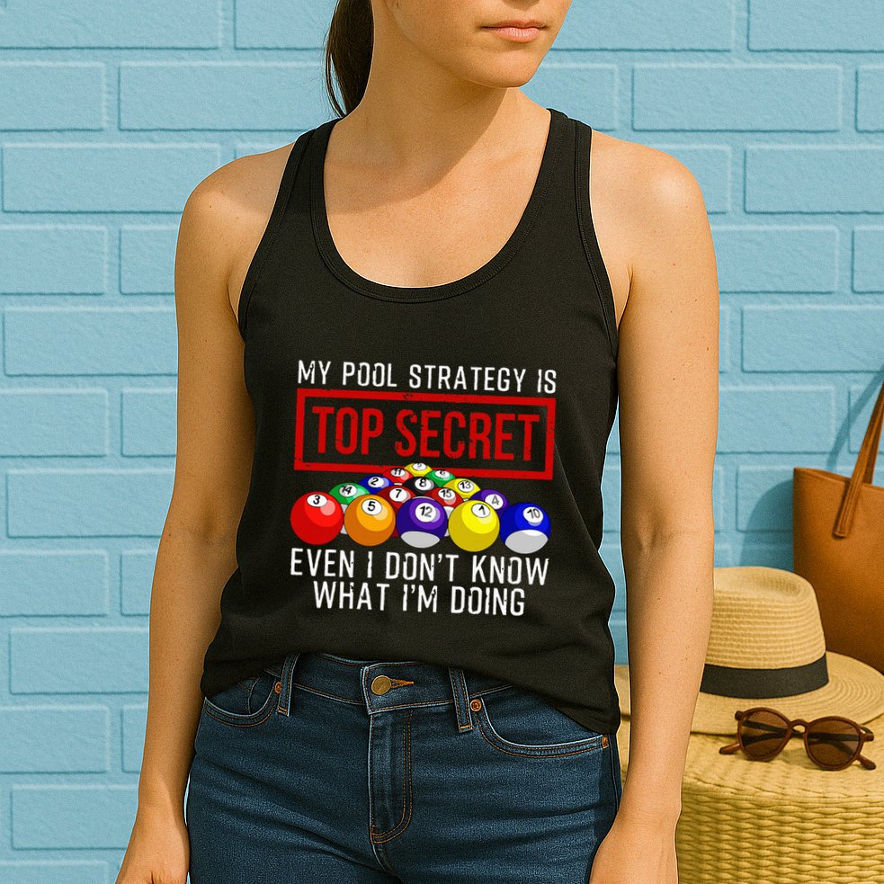 Pool Player Billiards Gift Game Play Womens Tank Top