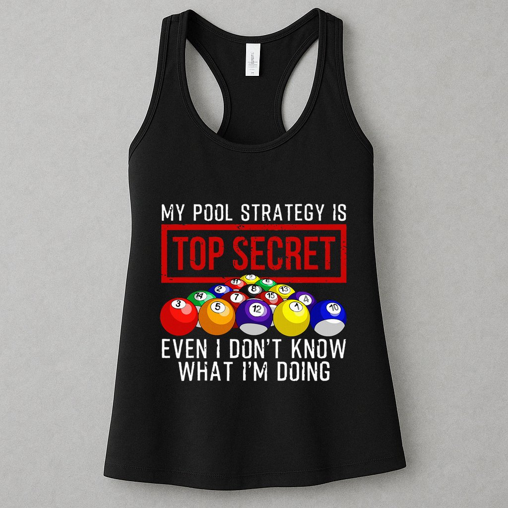 Pool Player Billiards Gift Game Play Womens Tank Top