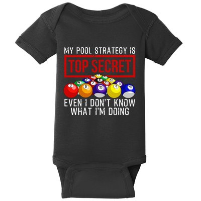 Pool Player Billiards Gift Game Play Baby Bodysuit