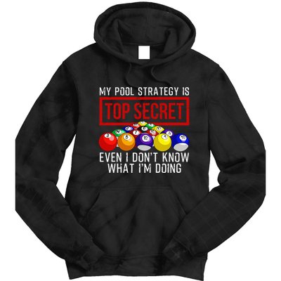 Pool Player Billiards Gift Game Play Tie Dye Hoodie