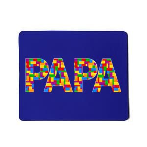 Papa Parent Brick Master Builder Building Blocks Set Family Meaningful Gift Mousepad